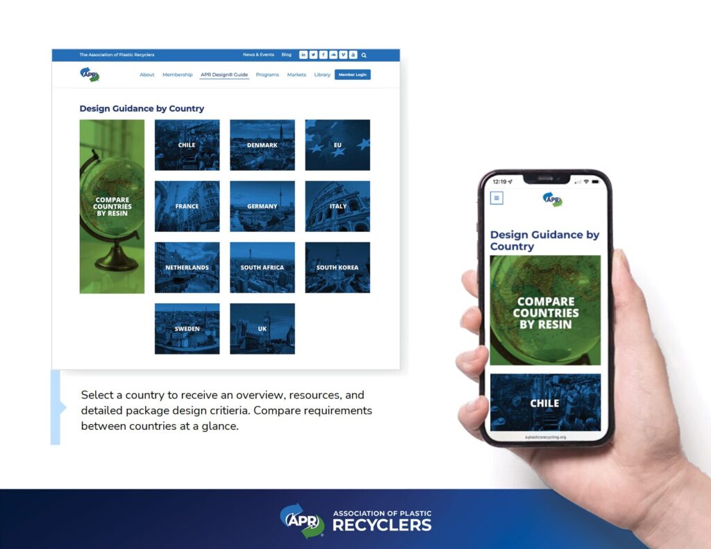 screenshot of APR global compliance catalog