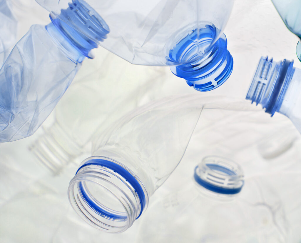 plastic water bottles